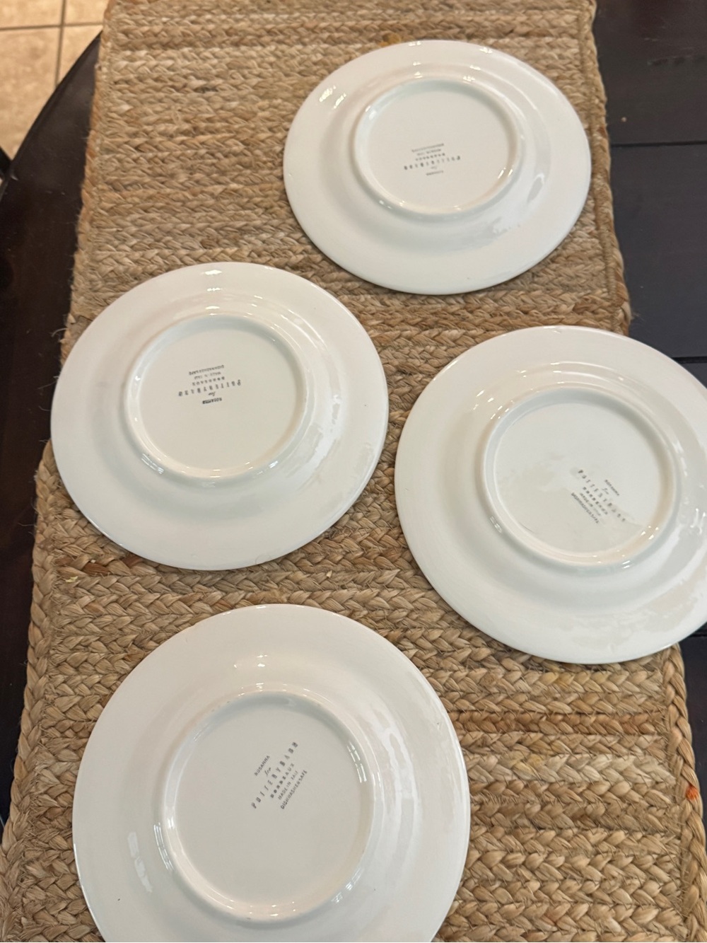 Pottery Barn Rosanna Bordeaux Plates Set of 4 French Wine Appetizer Salad Italy - Picture 4 of 10